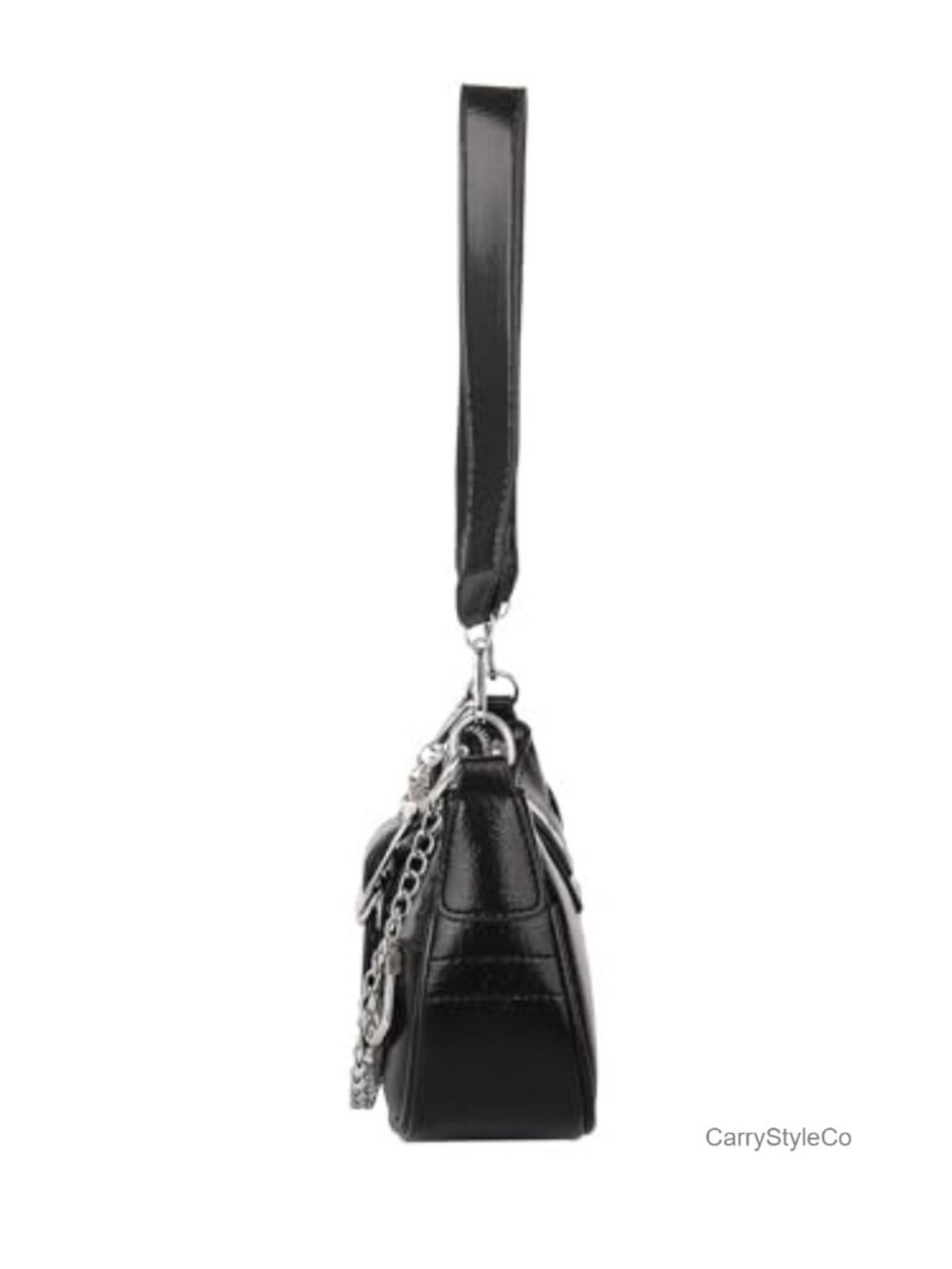 PU Leather Y2K Star Shoulder Bag Cute Top Handle Purse with Chain - Picture 2 of 6